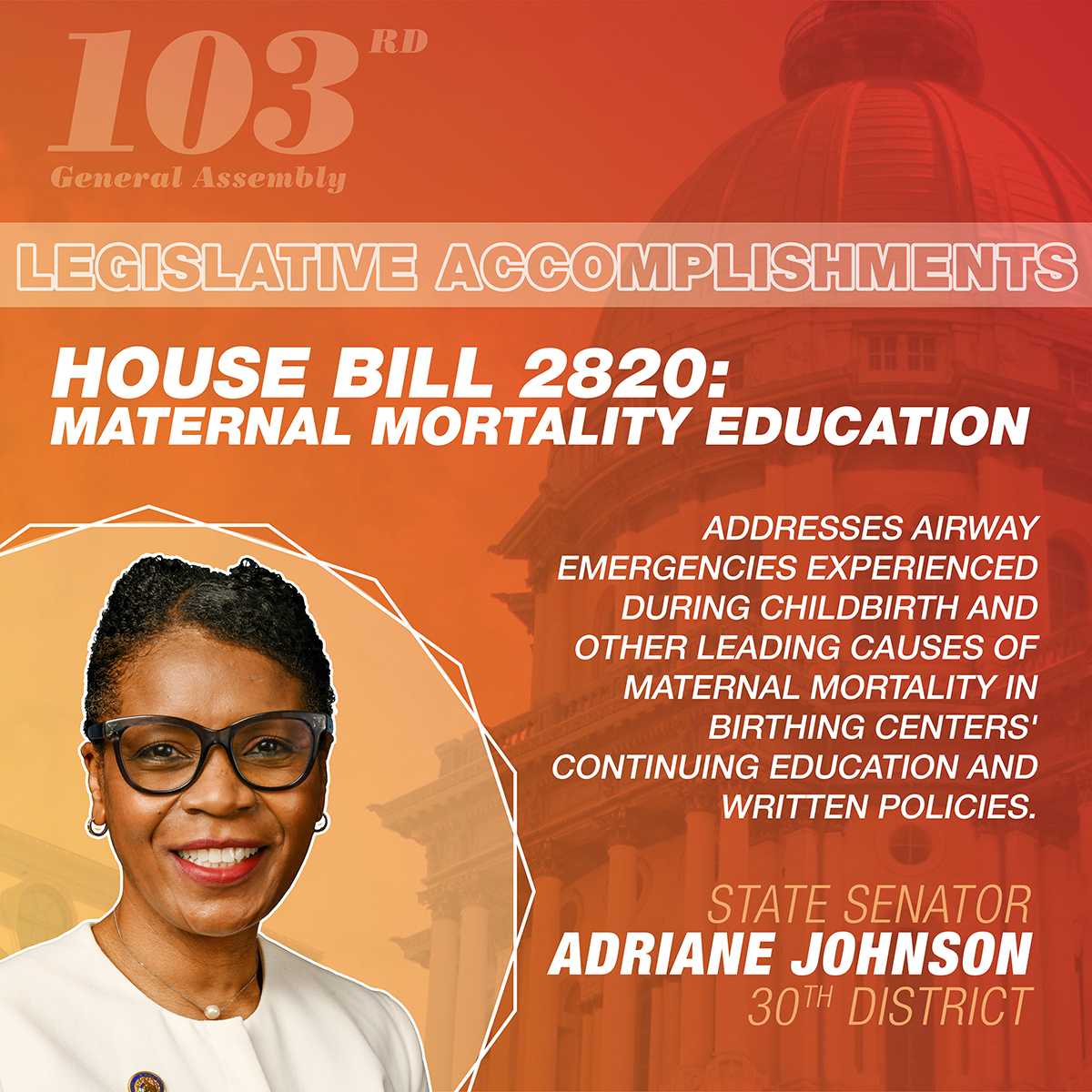 Sen. Adriane Johnson- HB2820